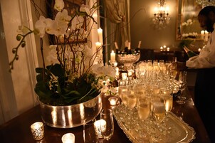 Outdoor wedding area