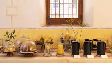 Daily buffet breakfast (EUR 18 per person)