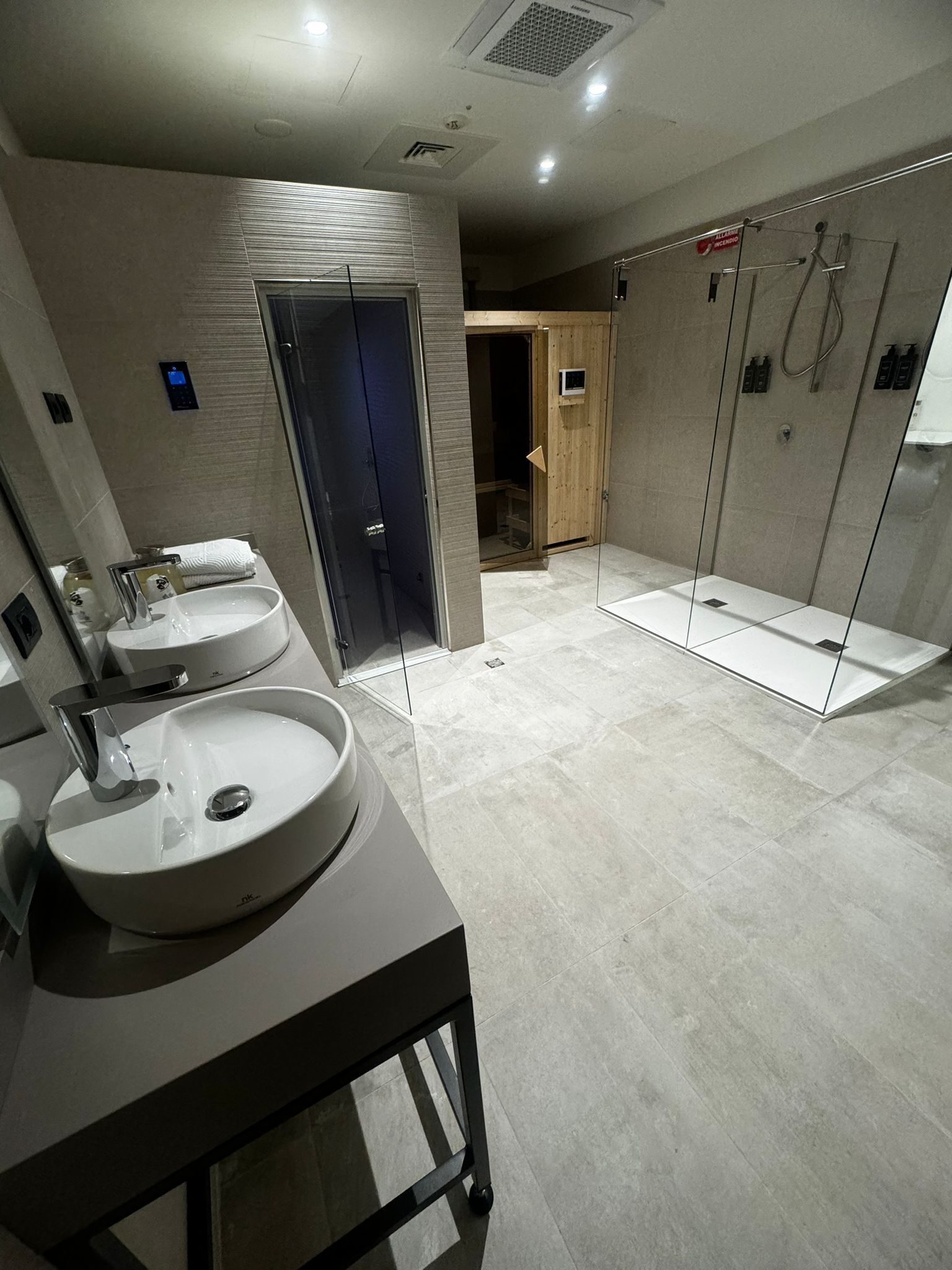 Een sauna, een stoombad