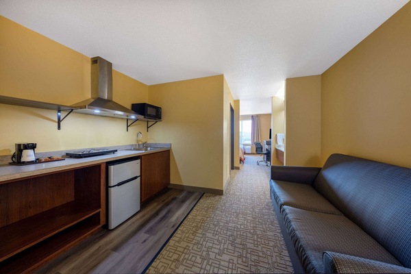 Studio Suite, 1 King Bed with Sofa bed, Non Smoking (kitchenette) | In-room safe, desk, blackout drapes, soundproofing