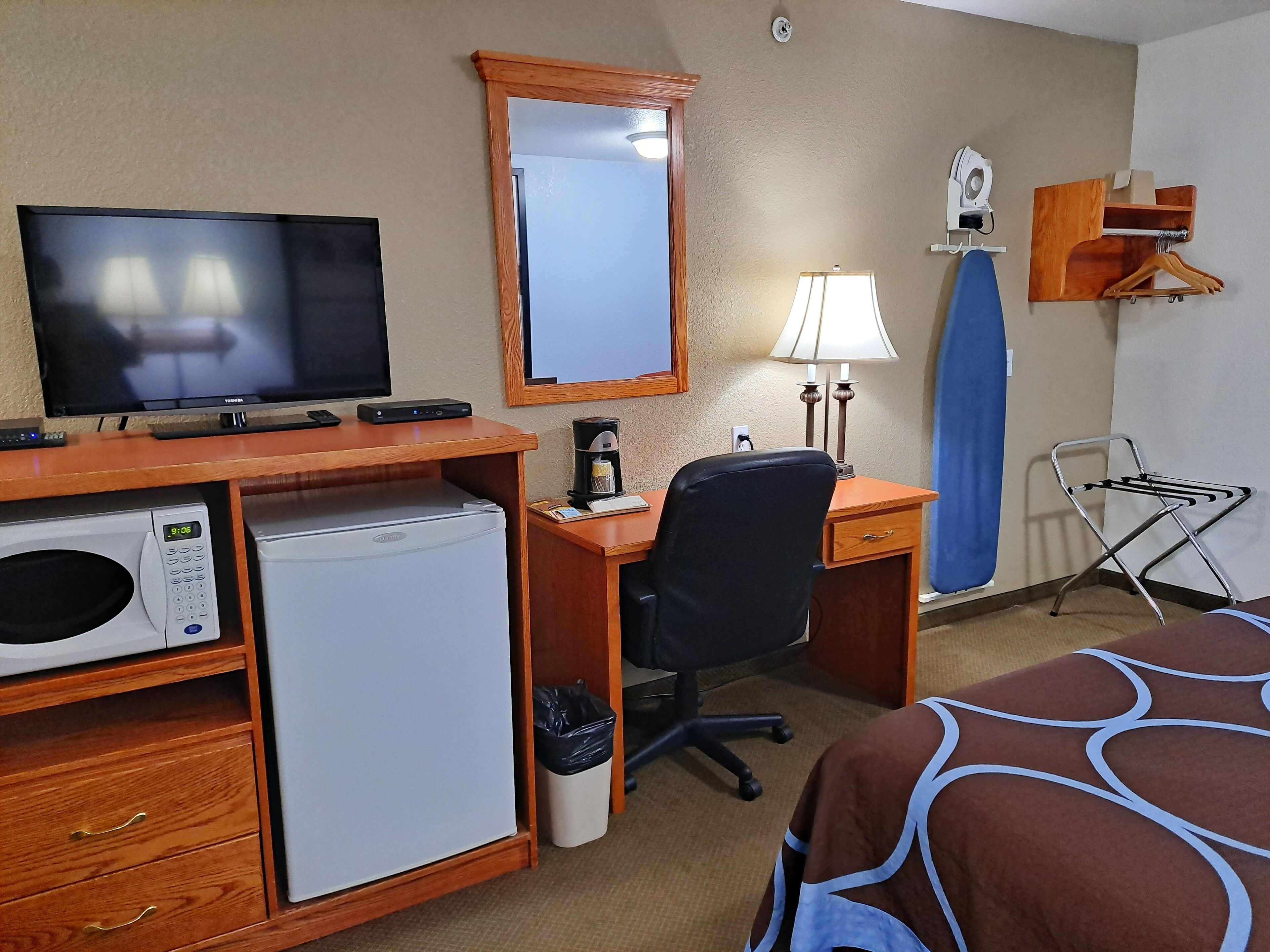 2 queen beds, second floor, non-smoking | desk, laptop workspace, blackout curtains, iron/ironing board