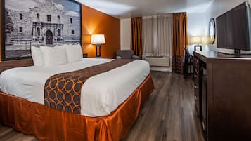 Egyptian cotton sheets, down comforters, blackout drapes