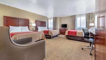 1 bedroom, desk, iron/ironing board, rollaway beds