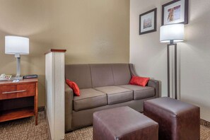 Suite, 1 King Bed with Sofa bed, Non Smoking | Desk, iron/ironing board, rollaway beds, WiFi