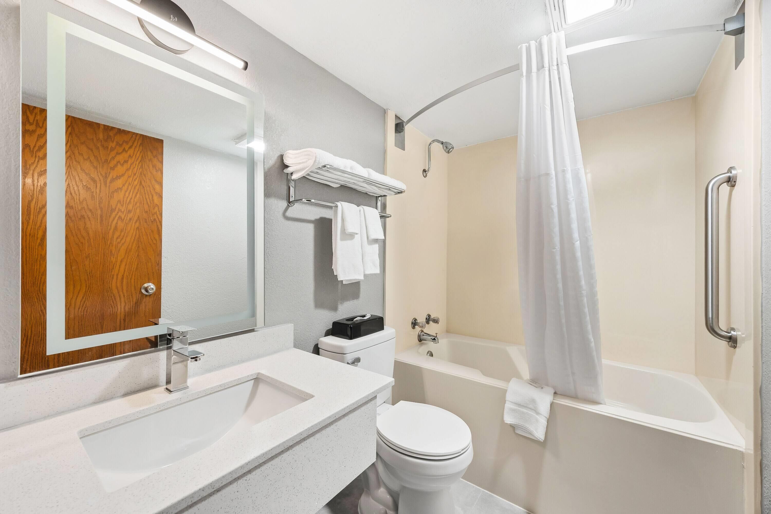 Free toiletries, hair dryer, towels