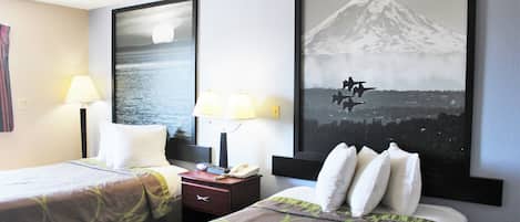 Chambre, 2 lits doubles, non-fumeur