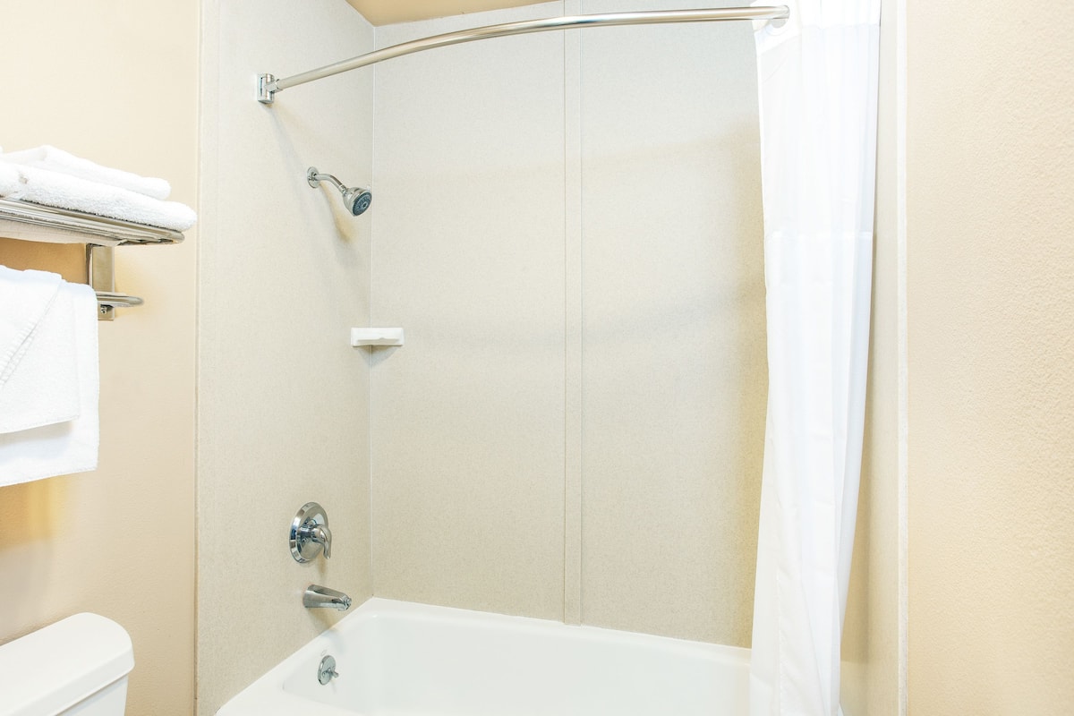 Secador de pelo y toallas