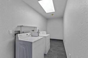 Desk, laptop workspace, free WiFi, bed sheets