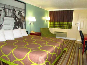 Room, 1 King Bed, Non Smoking | Iron/ironing board, free cribs/infant beds, rollaway beds, free WiFi
