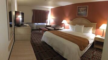 Kamer, 1 kingsize bed | Geluiddichte muren, een strijkplank/strijkijzer, gratis wifi, beddengoed