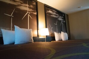 Room, 2 Queen Beds, Non Smoking | Pillowtop beds, desk, laptop workspace, iron/ironing board