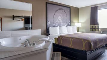 Pillow-top beds, desk, laptop workspace, blackout curtains