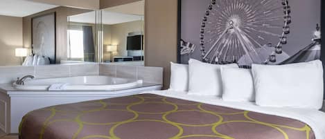 Pillowtop beds, desk, laptop workspace, blackout drapes