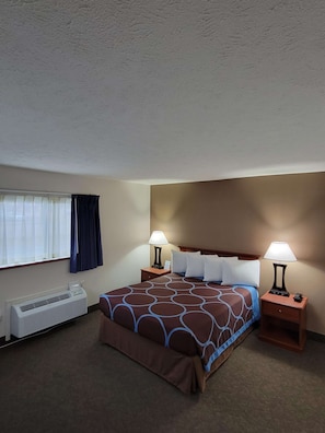 Desk, blackout drapes, iron/ironing board, free WiFi