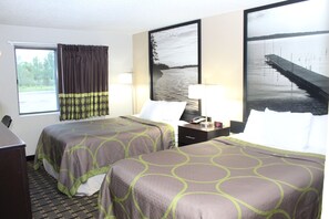 Room, 2 Double Beds, Non Smoking | Desk, iron/ironing board, free cots/infant beds, free WiFi