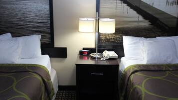 Room, 2 Double Beds, Non Smoking | Desk, iron/ironing board, free cribs/infant beds, free WiFi
