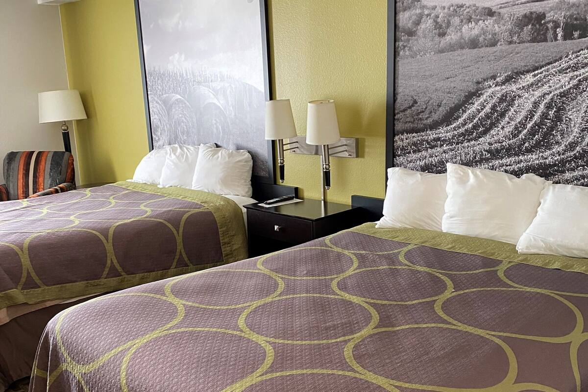 room, 2 queen beds, non smoking | individually decorated, individually furnished, desk, laptop workspace