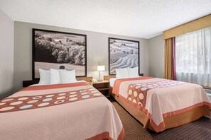 Room, 2 Queen Beds, Non Smoking | Individually decorated, individually furnished, laptop workspace