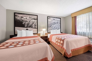 Room, 2 Queen Beds, Non Smoking | Individually decorated, individually furnished, laptop workspace
