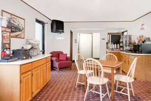 Kontinental frokost er inkludert hver dag