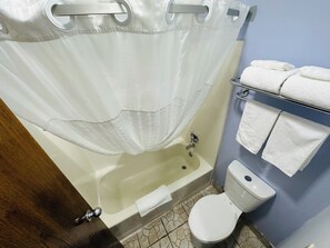 Free toiletries, hair dryer, towels