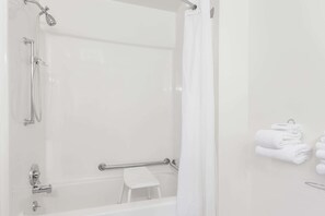 Standard Room, 1 Queen Bed, Accessible | Bathroom | Free toiletries, hair dryer, towels - Super 8 by Wyndham Imlay City (Imlay City)