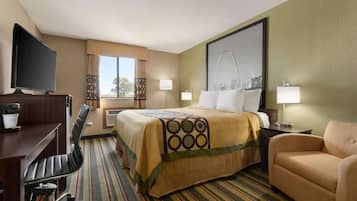 Room, 1 King Bed, Accessible, Non Smoking | Desk, laptop workspace, blackout curtains, free WiFi