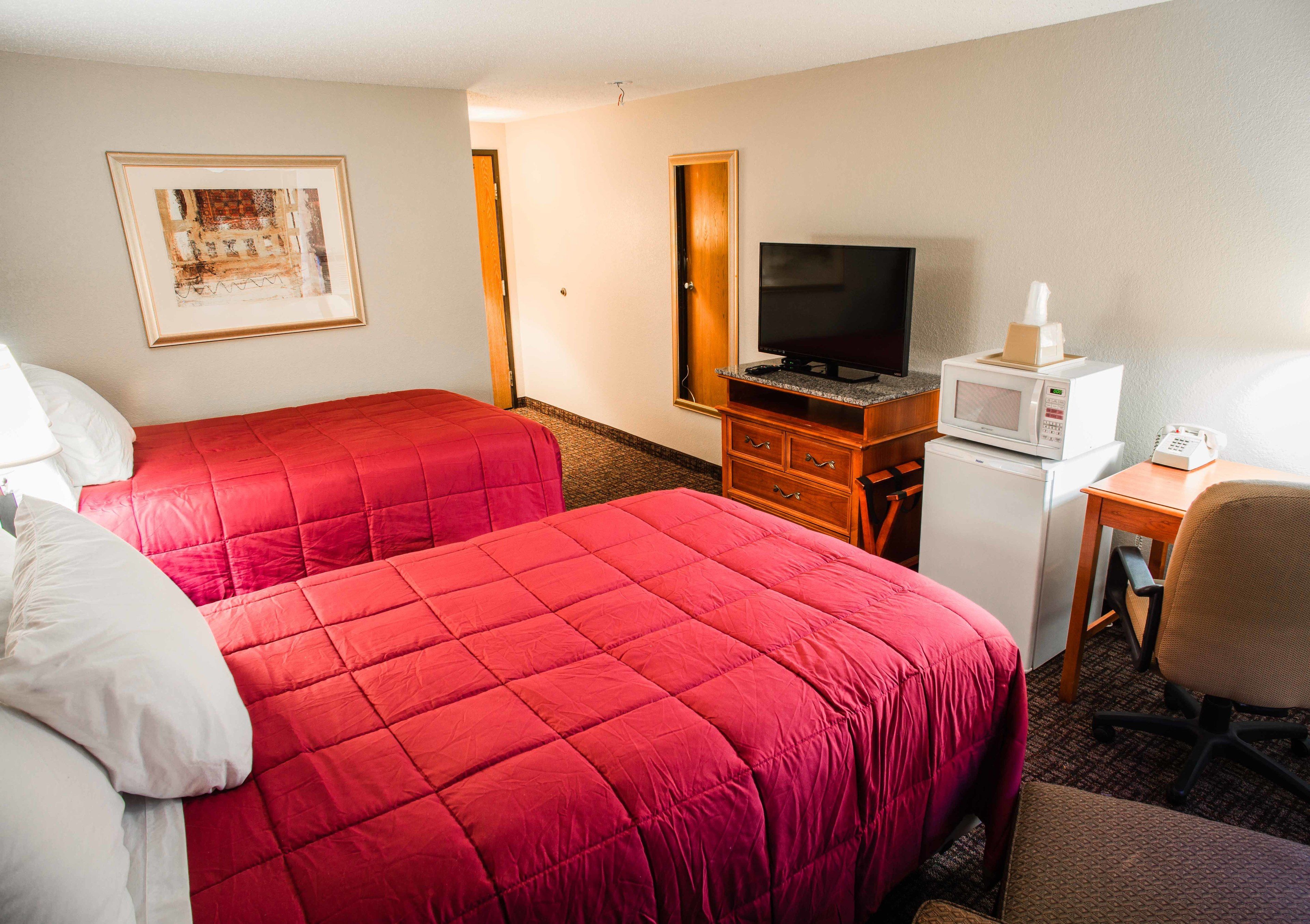 Room, 2 Double Beds, Non Smoking | Iron/ironing board, free WiFi