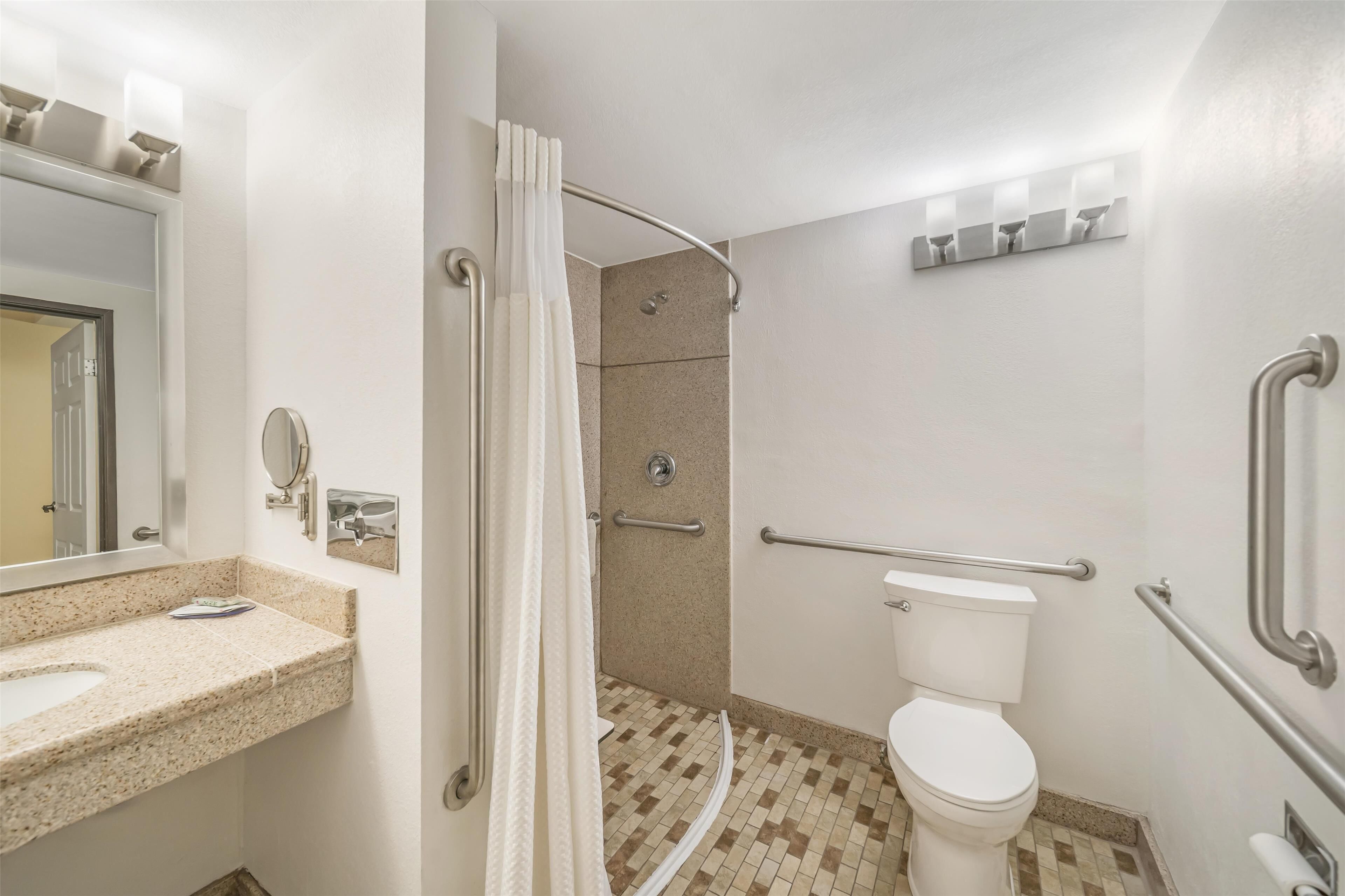 standard room, 2 queen beds, accessible, non smoking | accessible bathroom