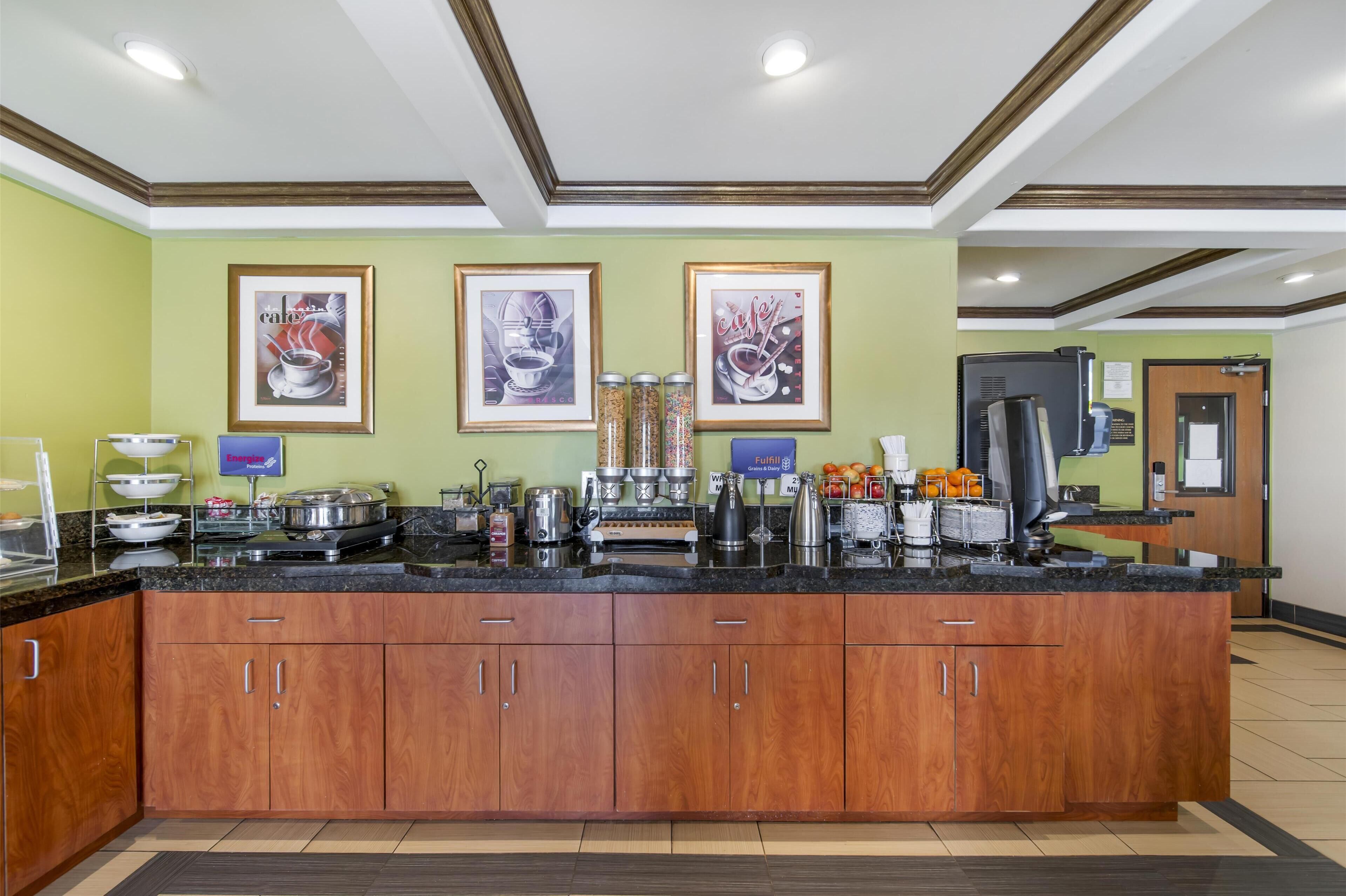 free daily buffet breakfast