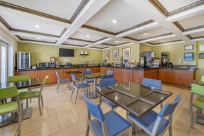 Free daily buffet breakfast