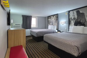 Room, 2 Queen Beds, Non Smoking | Desk, blackout drapes, free WiFi, bed sheets - Super 8 by Wyndham Yankton (Yankton)