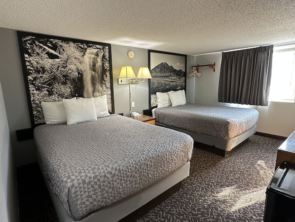 Room, 2 Queen Beds, Non Smoking | Desk, blackout curtains, free WiFi, bed sheets