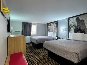 Room, 2 Queen Beds, Non Smoking | Desk, blackout curtains, free WiFi, bed sheets - Super 8 by Wyndham Yankton (Yankton)