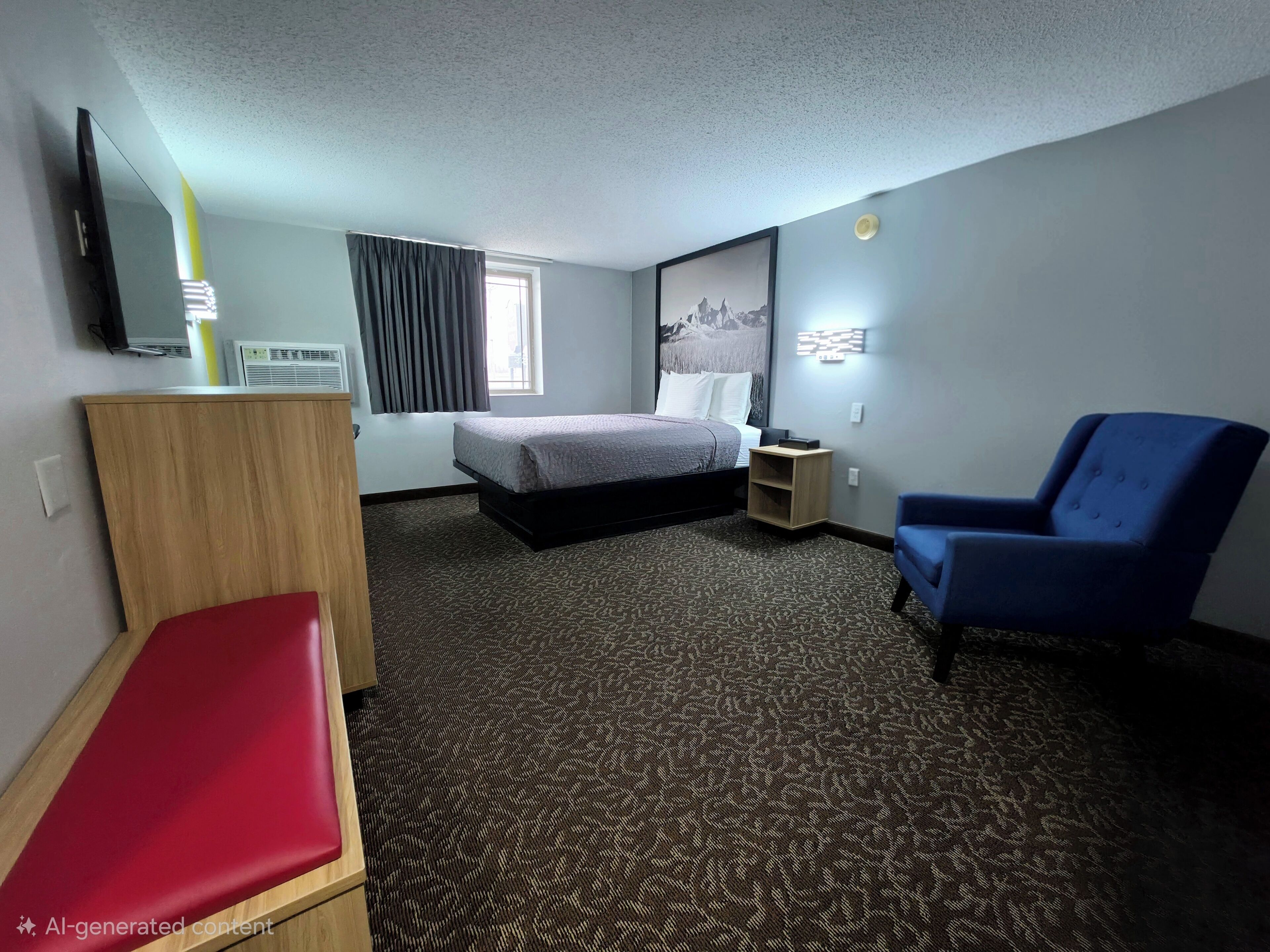 Room, 1 Queen Bed, Non Smoking | Desk, blackout drapes, free WiFi, bed sheets