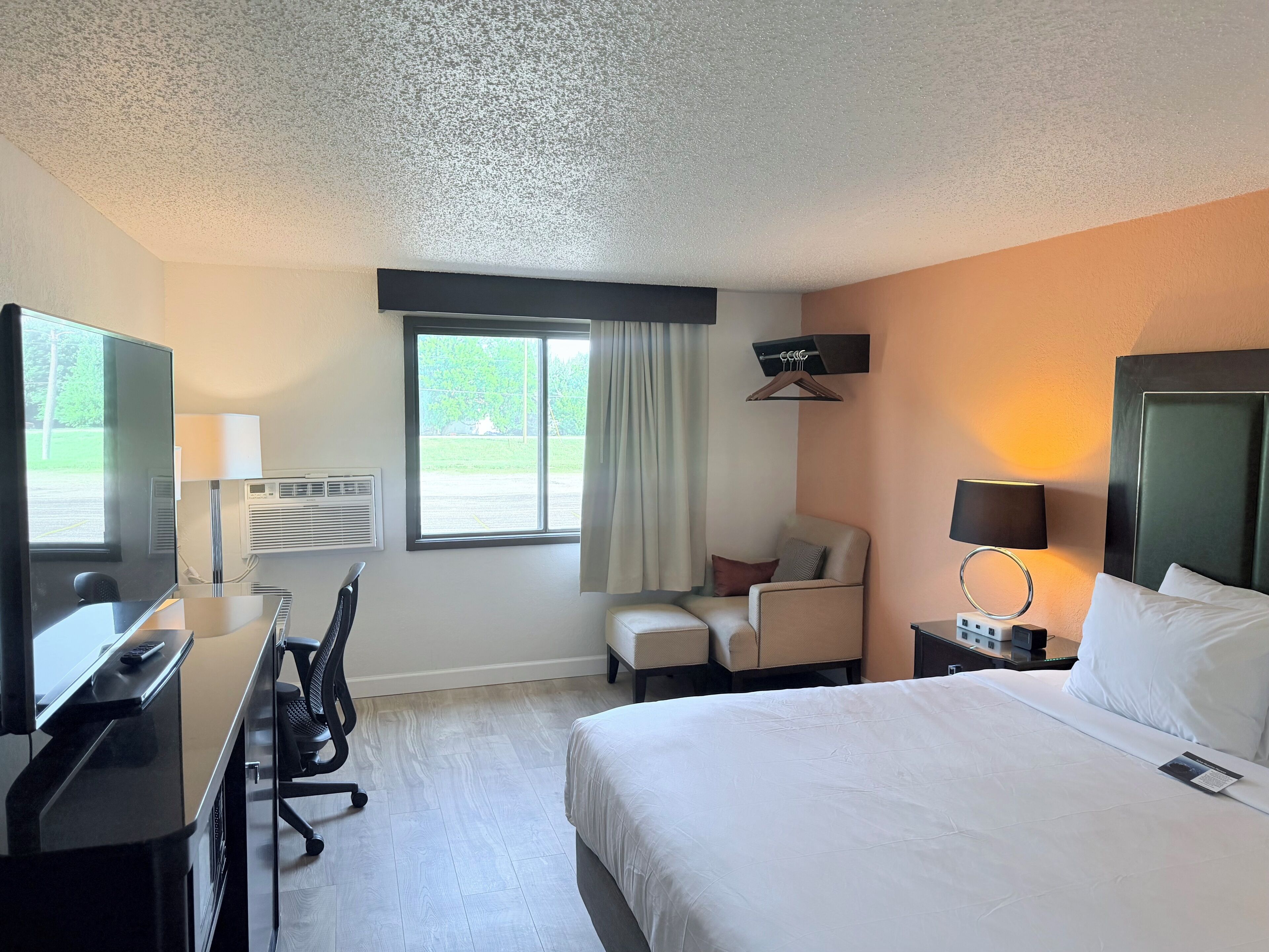Standard Room, 1 King Bed, Non Smoking, Refrigerator & Microwave | Wi-Fi gratuito, lenzuola