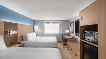 Room, 2 Queen Beds, Non Smoking | Desk, free cots/infant beds, free WiFi, bed sheets