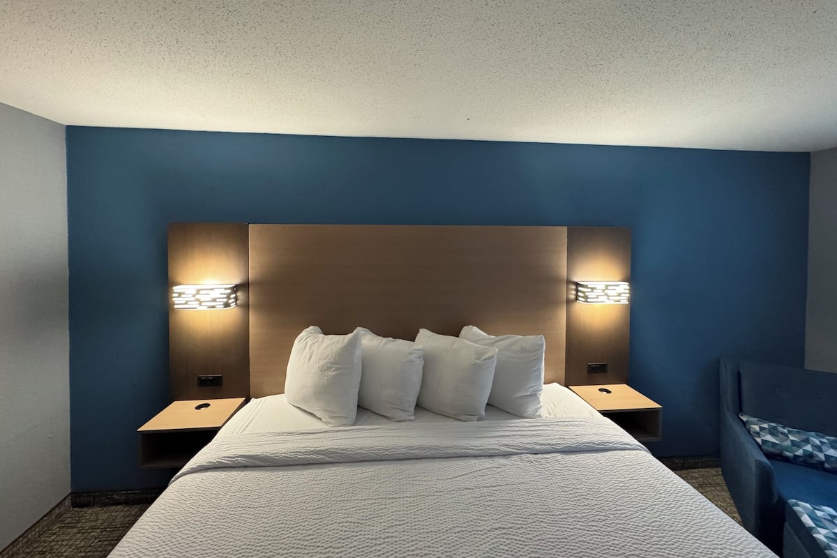 Desk, free cots/infant beds, free WiFi, bed sheets