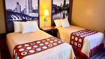 Room, 2 Double Beds, Non Smoking | Desk, free WiFi, bed sheets