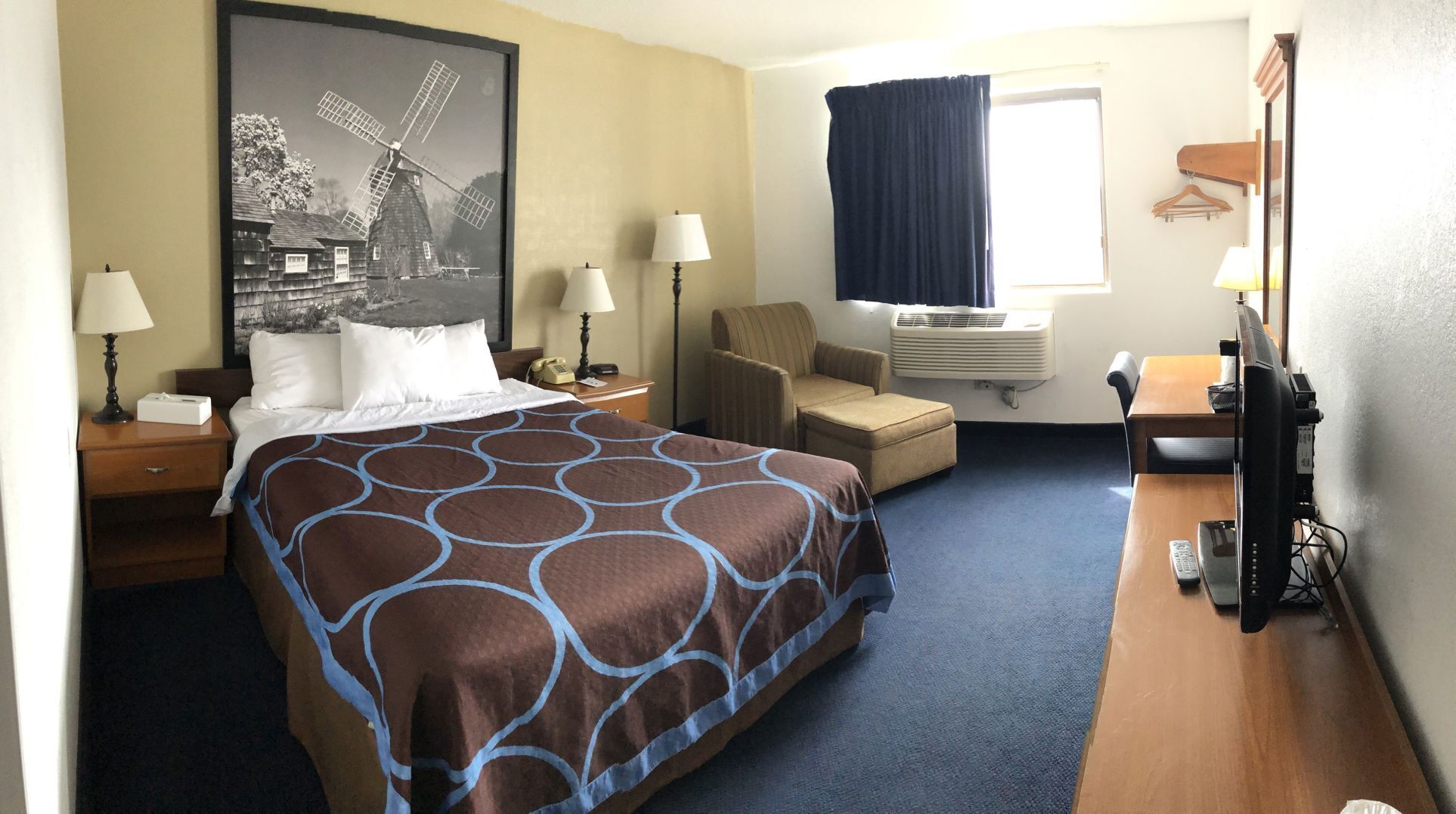 In-room safe, desk, iron/ironing board, free cribs/infant beds
