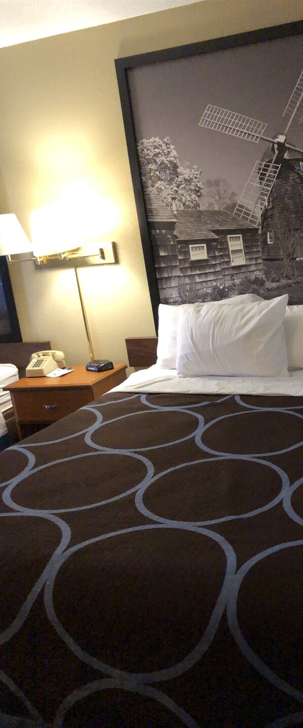 In-room safe, desk, iron/ironing board, free cribs/infant beds