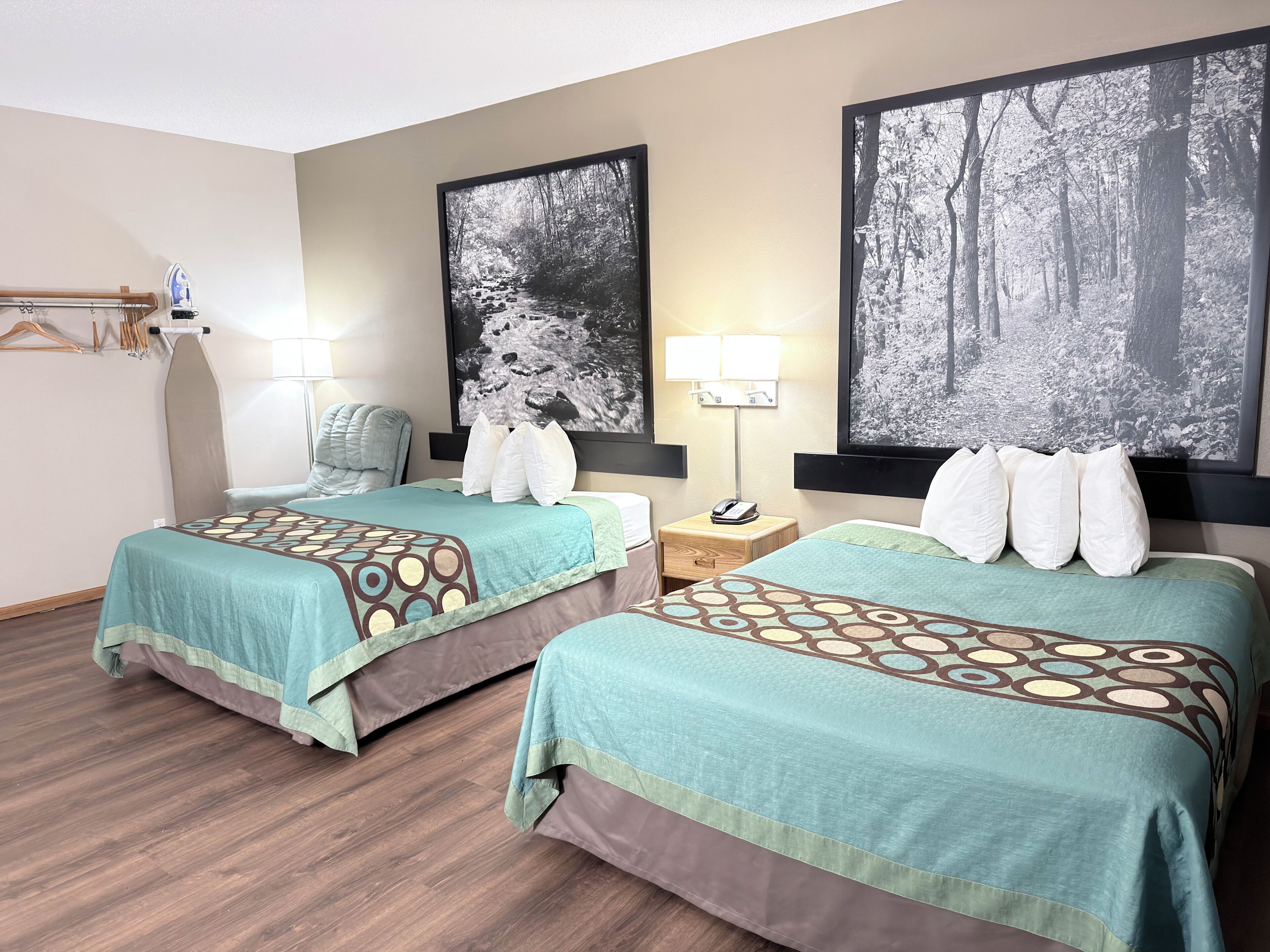 Room, 2 Queen Beds, Non Smoking | Individually decorated, individually furnished, laptop workspace