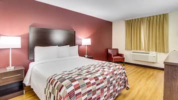 Desk, blackout curtains, iron/ironing board, free cots/infant beds