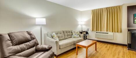 Superior Room, 2 Queen Beds, Non Smoking (Larger Room) | Desk, blackout drapes, iron/ironing board, free cribs/infant beds