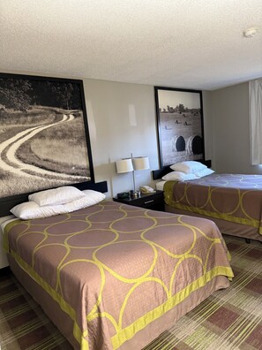 Standard Room, 2 Double Beds | Egyptian cotton sheets, premium bedding, individually furnished, desk