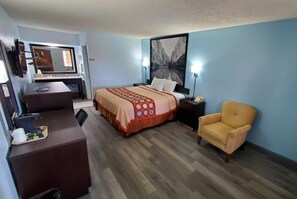 Room, 1 King Bed, Accessible, Non Smoking (Mobility/Hearing) | Down comforters, desk, laptop workspace, blackout drapes - Super 8 by Wyndham Van Horn (Van Horn)