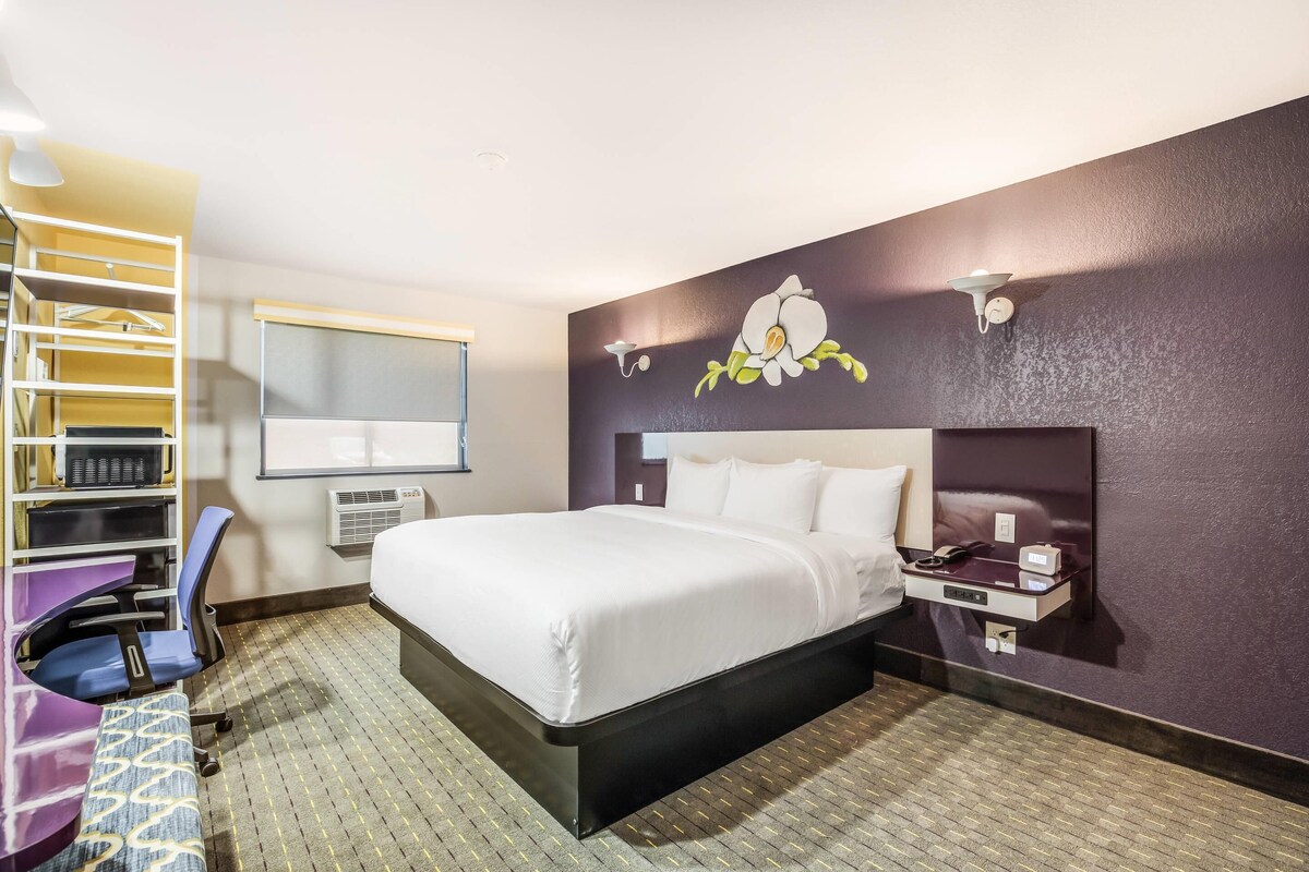 Blackout drapes, iron/ironing board, WiFi (free), alarm clocks