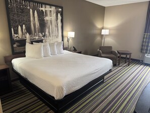 Individually decorated, individually furnished, desk, laptop workspace