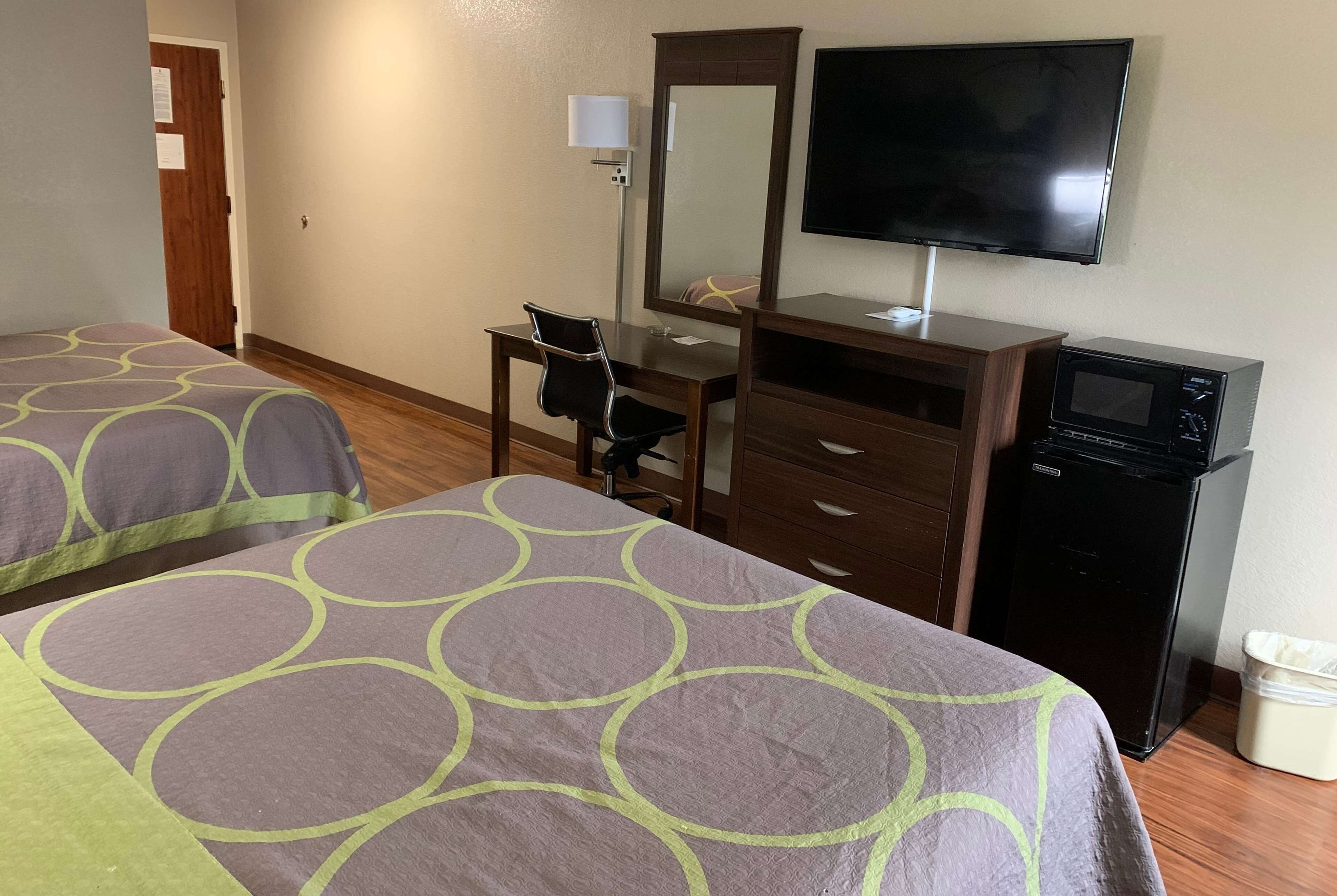 standard room, 2 queen beds, smoking | individually decorated, individually furnished, desk, laptop workspace