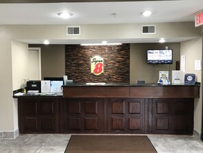 Welcome to Super 8, where guests can check in and enjoy a convenient stay.